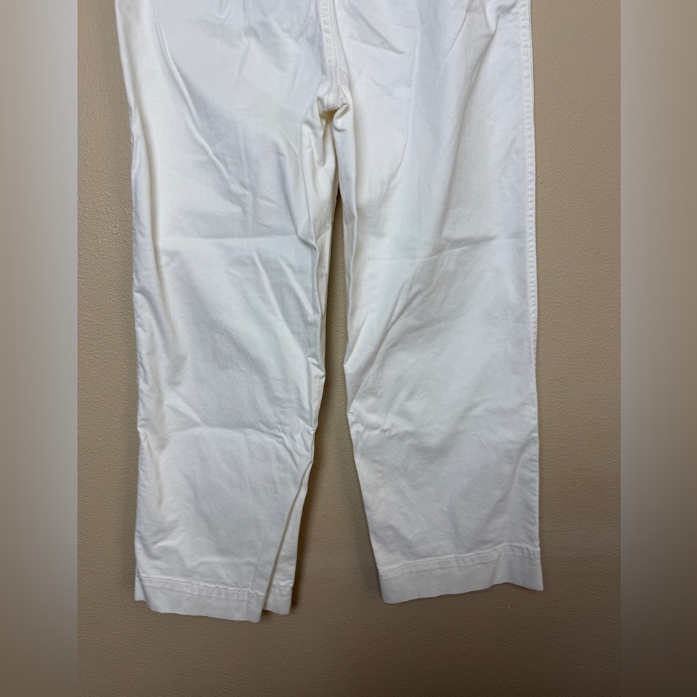 Marine Layer Ivory Bridget Slim Wide Leg Pants Size 6 - Picture 9 of 10